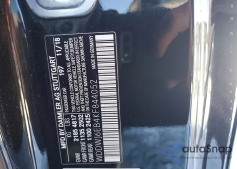 2019 Mercedes-Benz C 43 Amg from USA, damaged, VIN WDDWJ6EB4KF844052